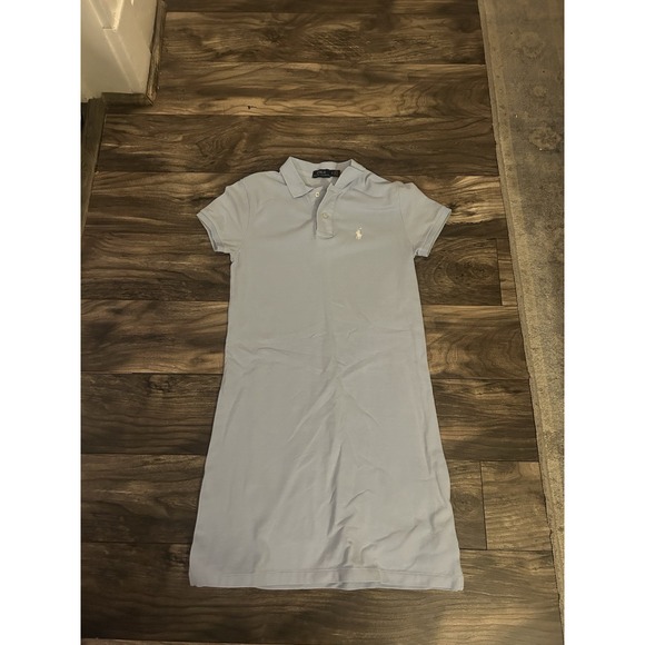 Polo Ralph Lauren Aqua Blue T-Shirt Dress Women's Small Preppy Tennis Style 591 - Picture 1 of 4
